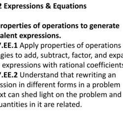 Expressions and equations module quiz d