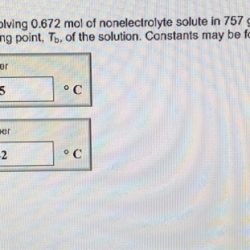 Solved has concentration solution molal aq transcribed problem text been show