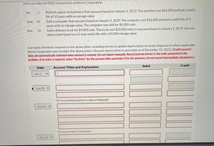 Transactions exercise